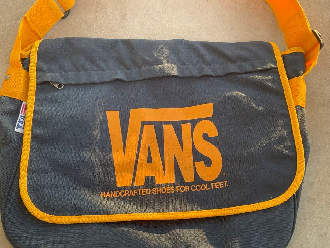 最終額【希少レア新品】90'sアメリカ製Vansショルダーバッグ ネイビー