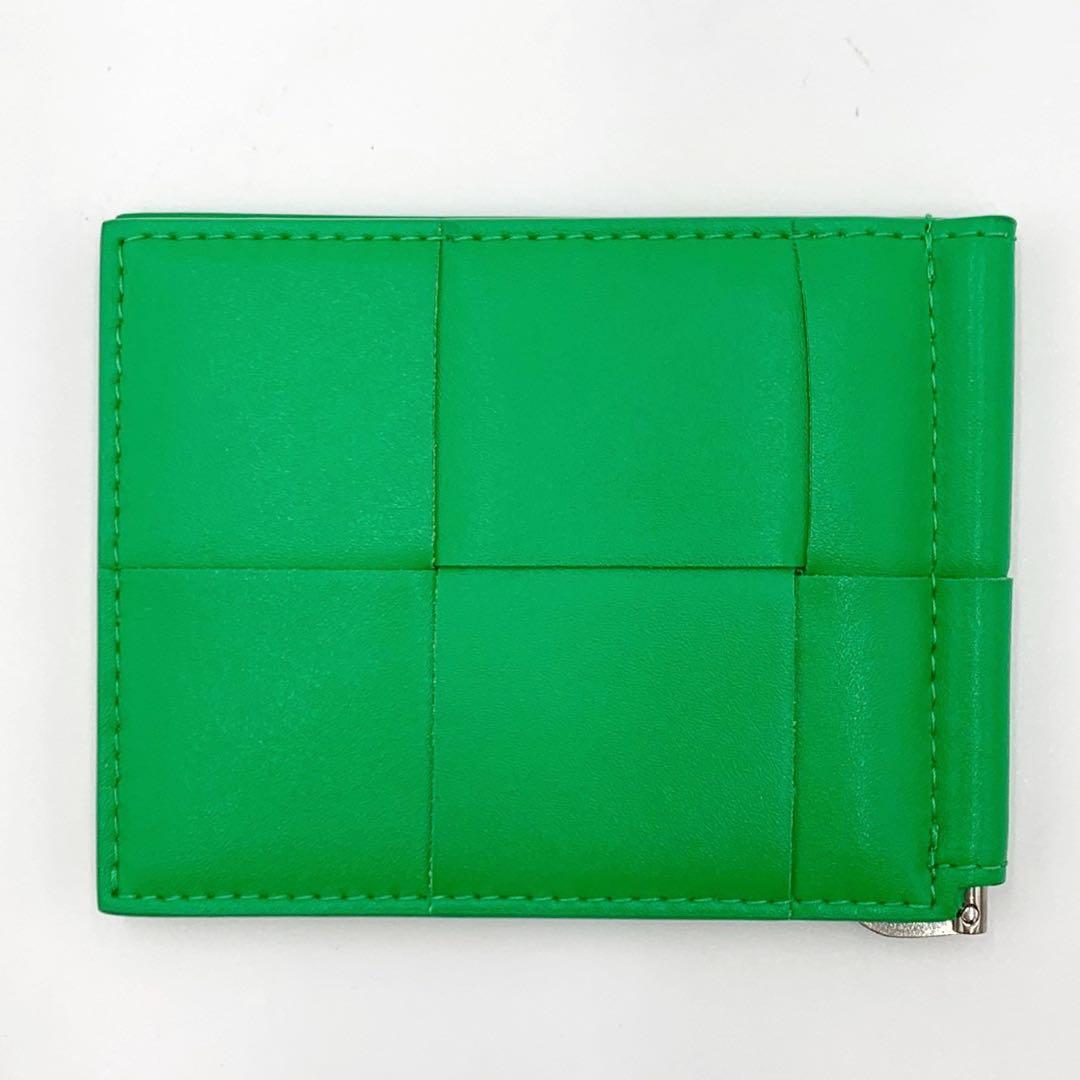 極美品 ボッテガヴェネタ マキシイントレ カセット マネークリップ パラキート