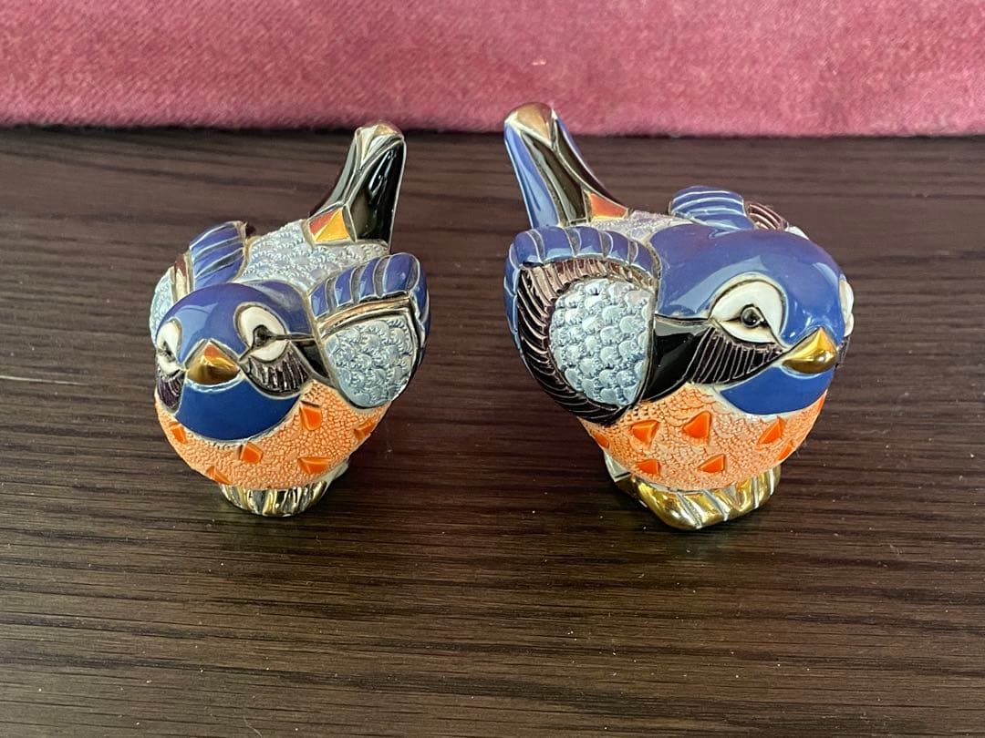 De Rosa デ・ローザ 陶器 フィギュリン 置物 鳥 セット