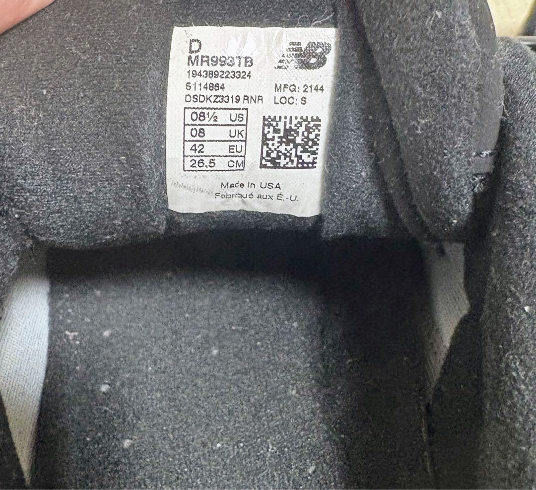 New Balance ニューバランス 993TB トリプルブラック