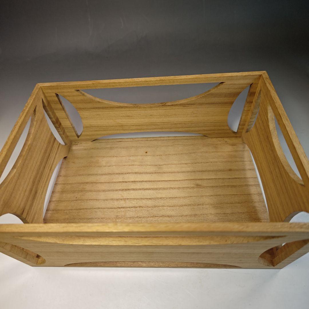 イ522 煙草盆『指物師　酒井柏水』『桐木地　糸巻莨盆　一双　共箱　』茶道具