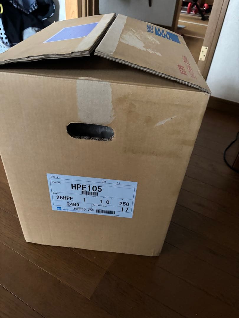 浅井戸用インバーターポンプ　エバラ　25HPE0.25 200V