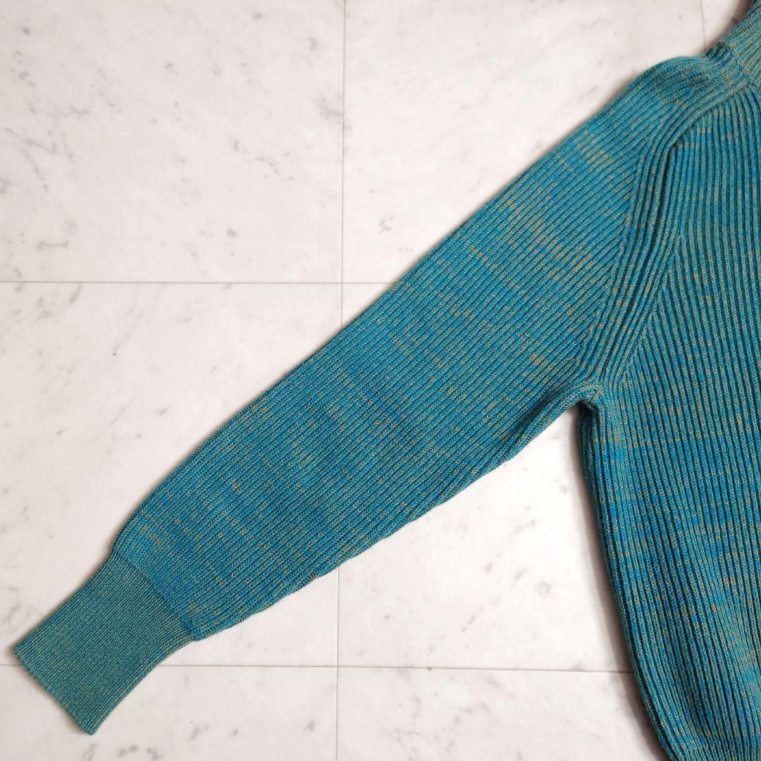 美品♪ キャバン CABaN コットンカシミヤアゼ ハイネックプルオーバー