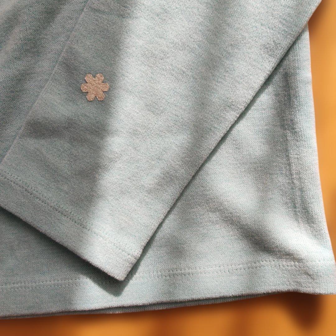 archivio モックネックフリースシャツ 水色