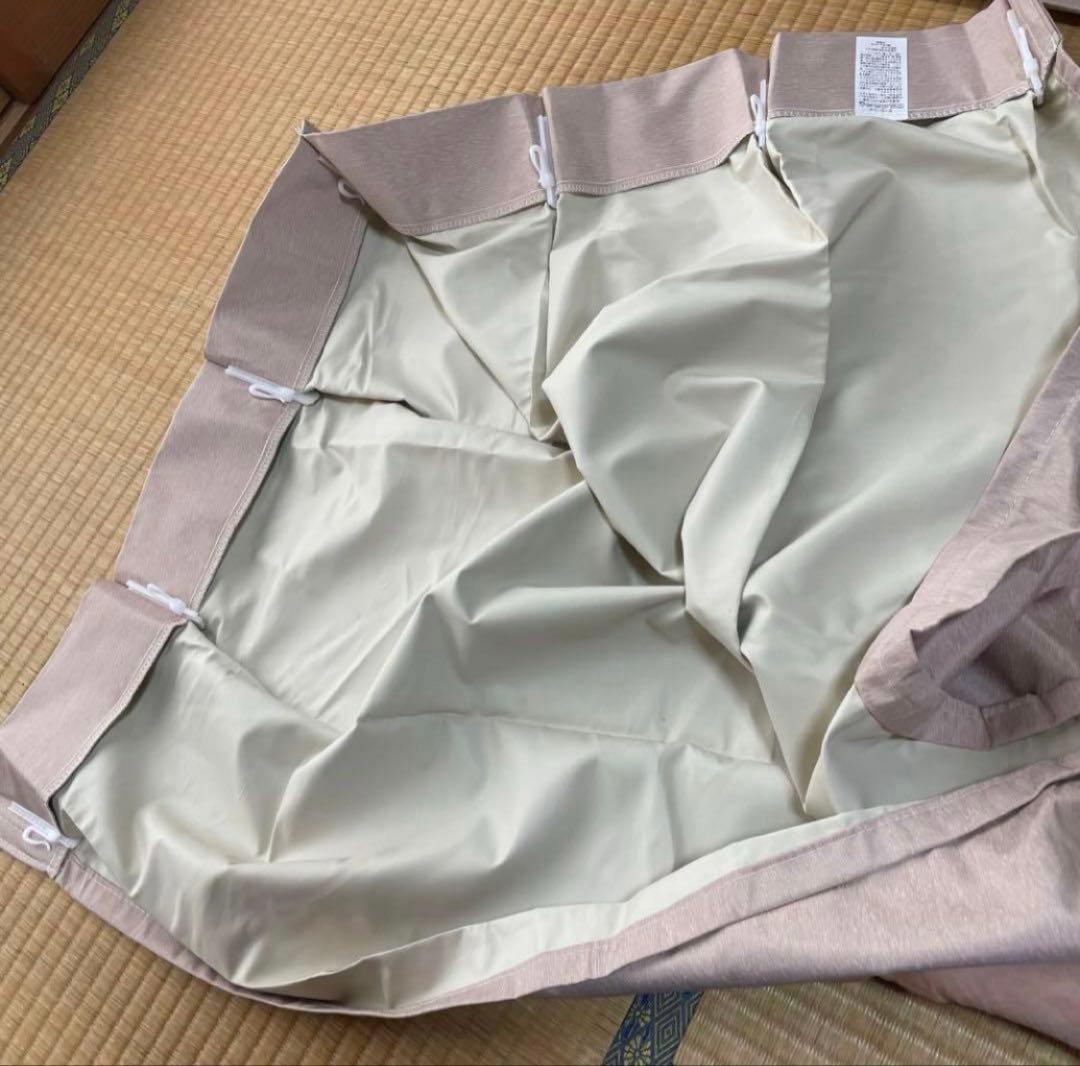 遮熱、遮光、防音カーテン 二枚組　カーテンフックつき　未使用　サンコロナ