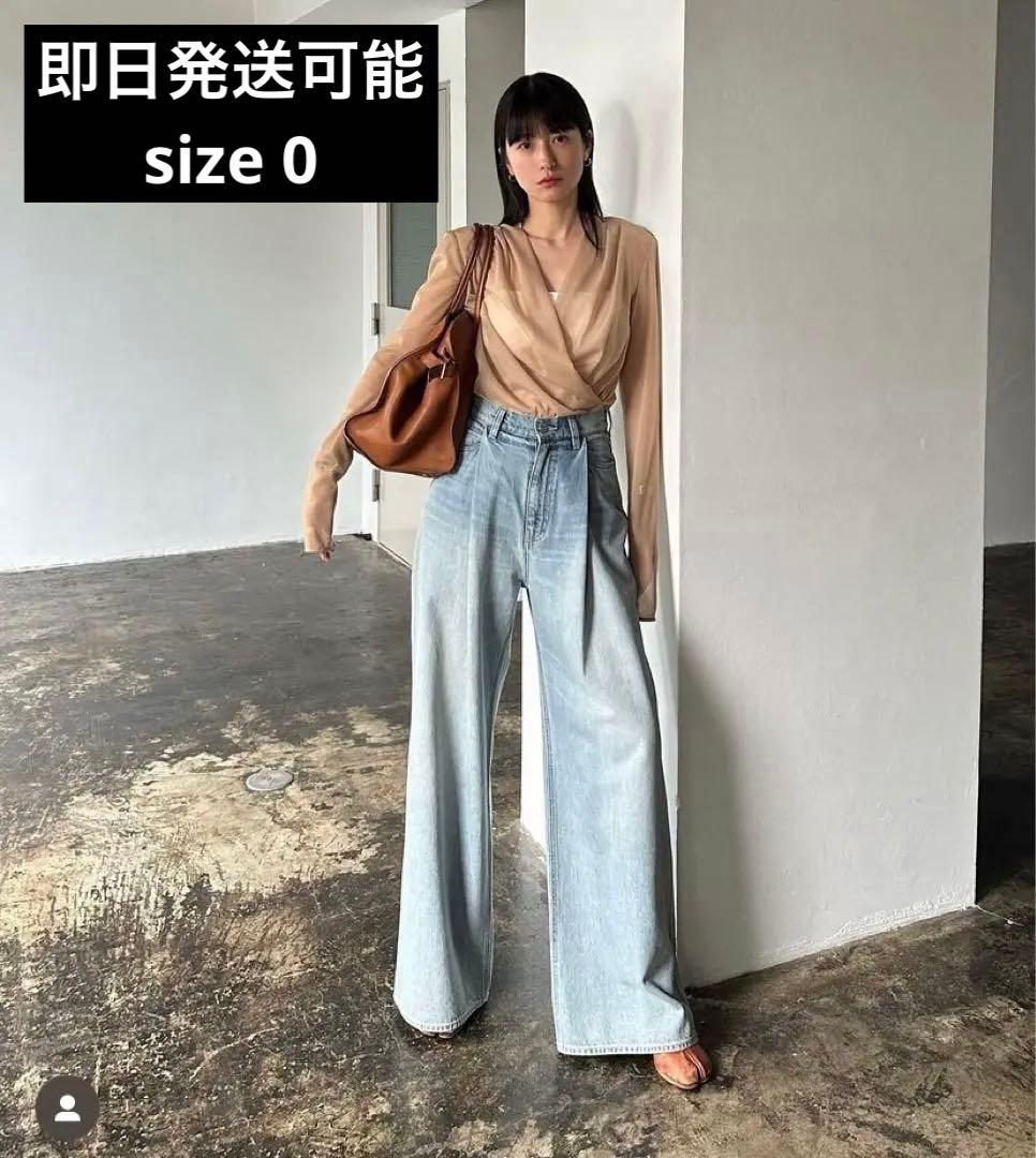 SuzuHirose×CLANE TUCK WIDE DENIM PANTS美品