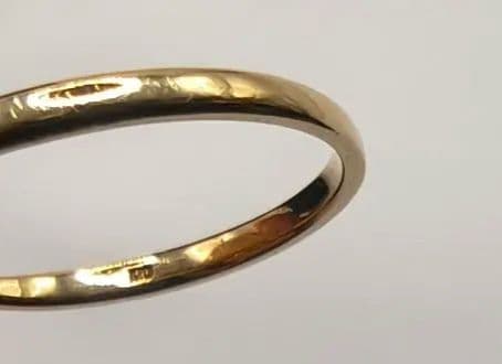 K10 金 ダイヤモンド リング 指輪 1.04g ハート 11号