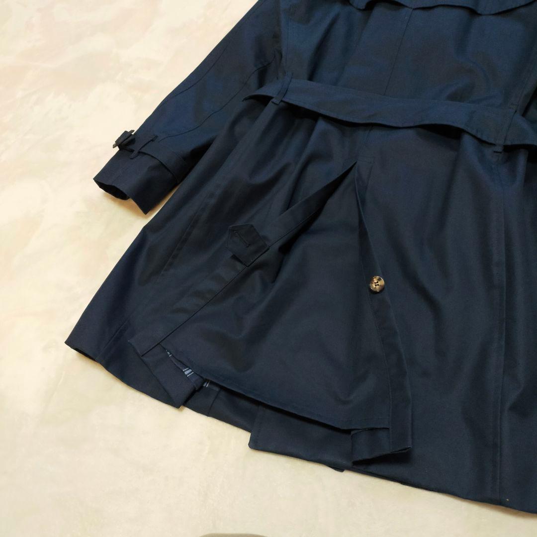 美品　英国製　GRENFEL　トレンチコート　34サイズ　ネイビー