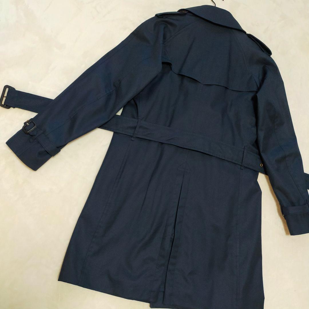 美品　英国製　GRENFEL　トレンチコート　34サイズ　ネイビー