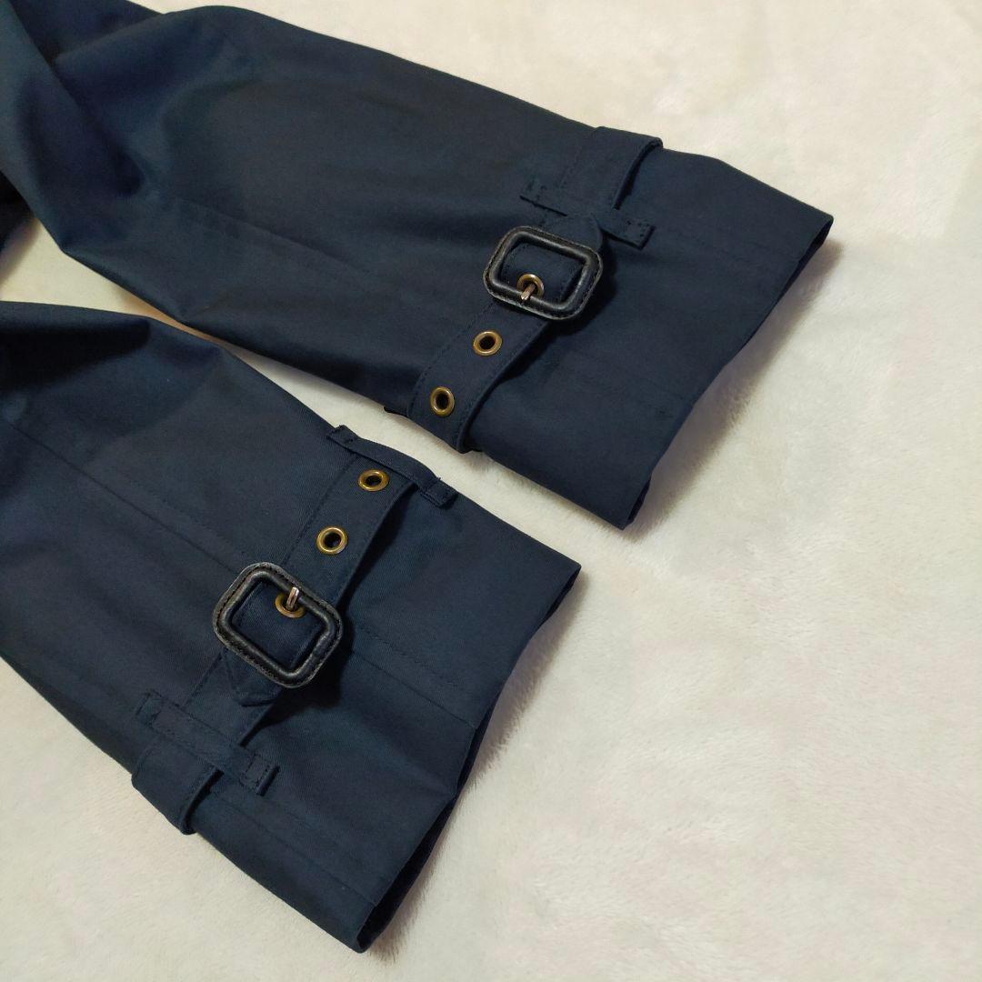 美品　英国製　GRENFEL　トレンチコート　34サイズ　ネイビー