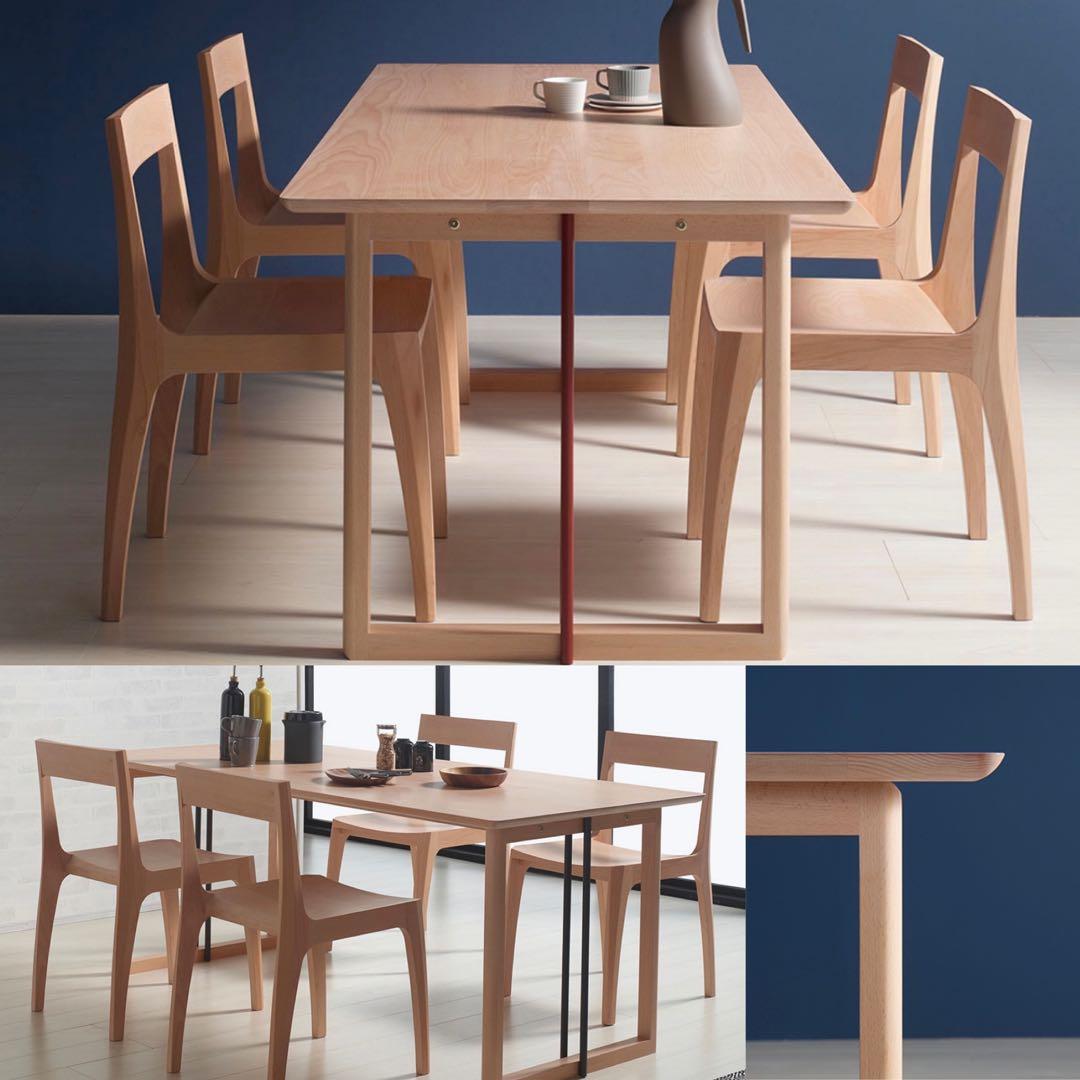 パモウナ Cadenza カデンツァ　ダイニングテーブル　天然木ビーチ無垢材