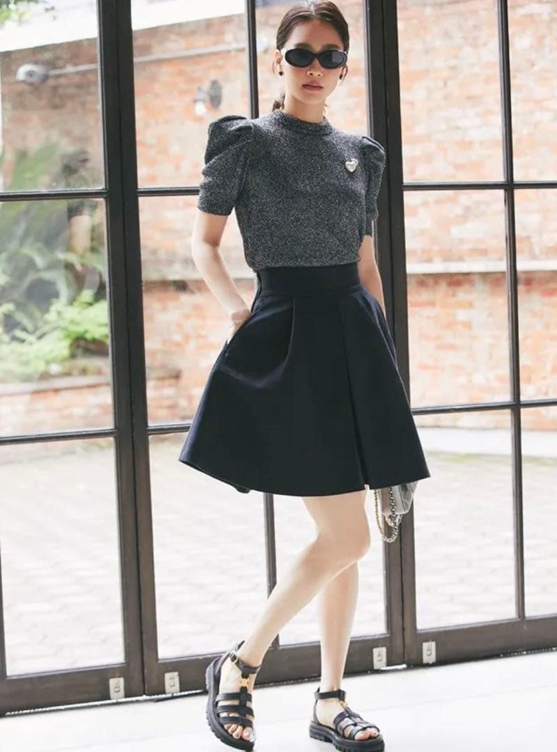 seventen by Miho Kawahito キュロットパンツ　ブラック