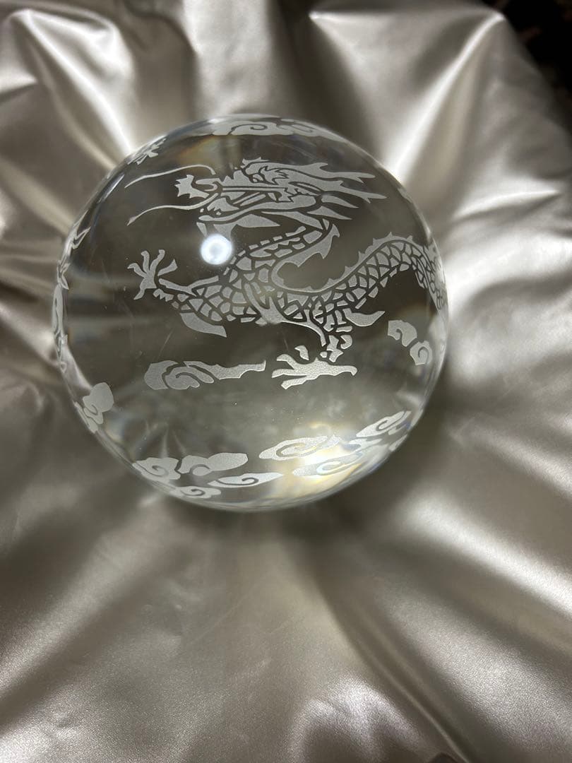 本水晶　ドラゴン　龍　径約:11cm ‼️大特価