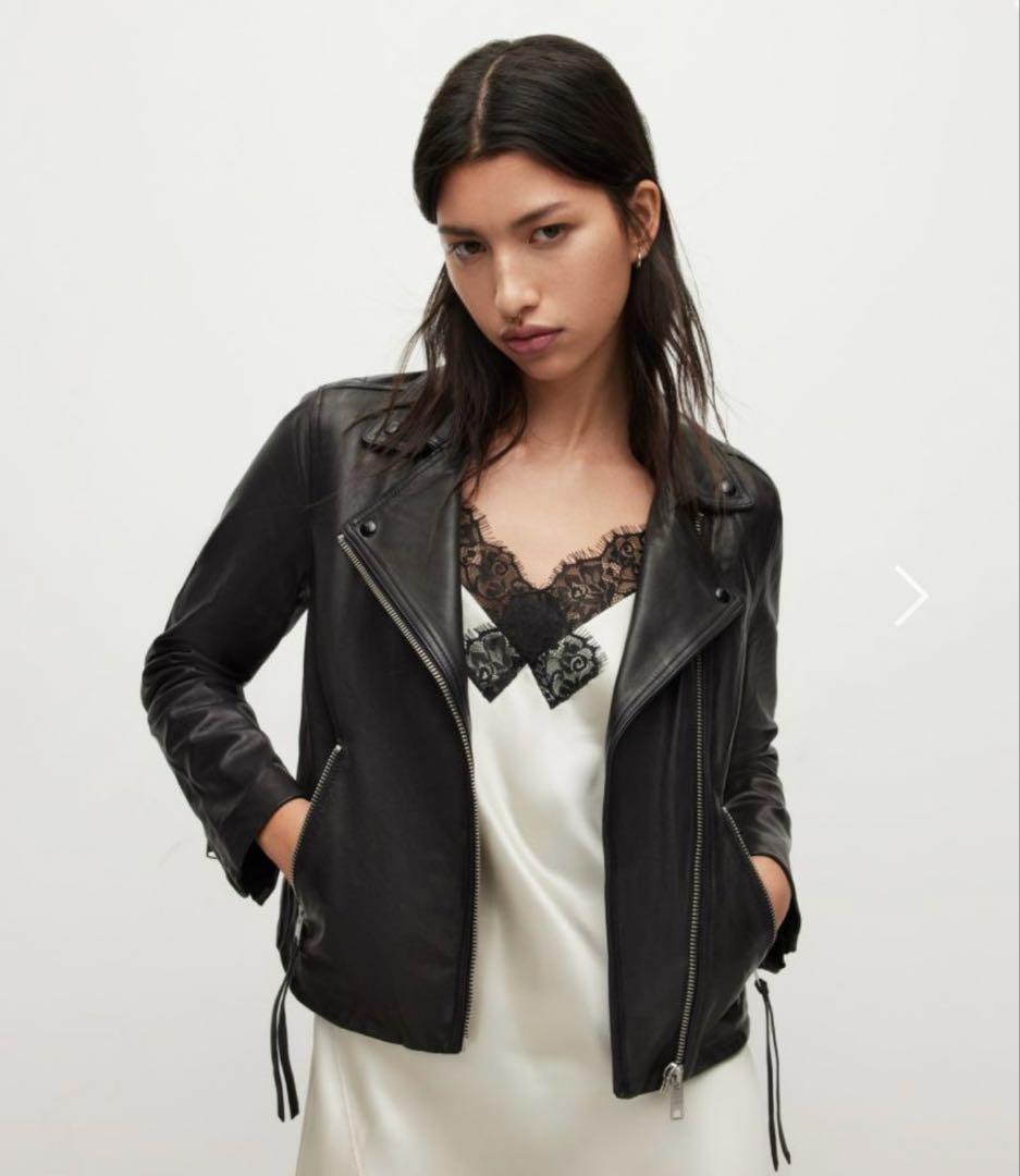 タグ付き　ALLSAINTS ブラックレザーライダースジャケット　新品