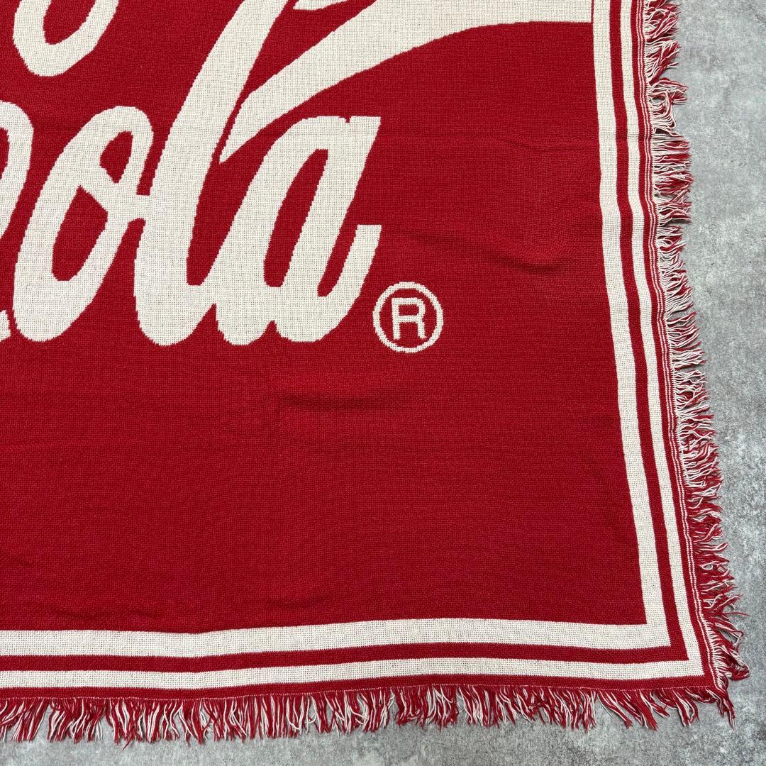 コカコーラ　ビッグロゴ　ラグ　ソファーカバー 120×178