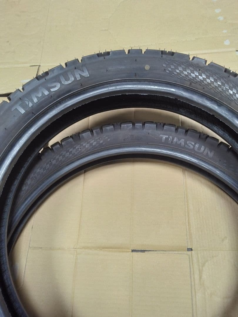 てつTIMSUN タイヤ 中古 3.00-21 4.60-18 2本セット