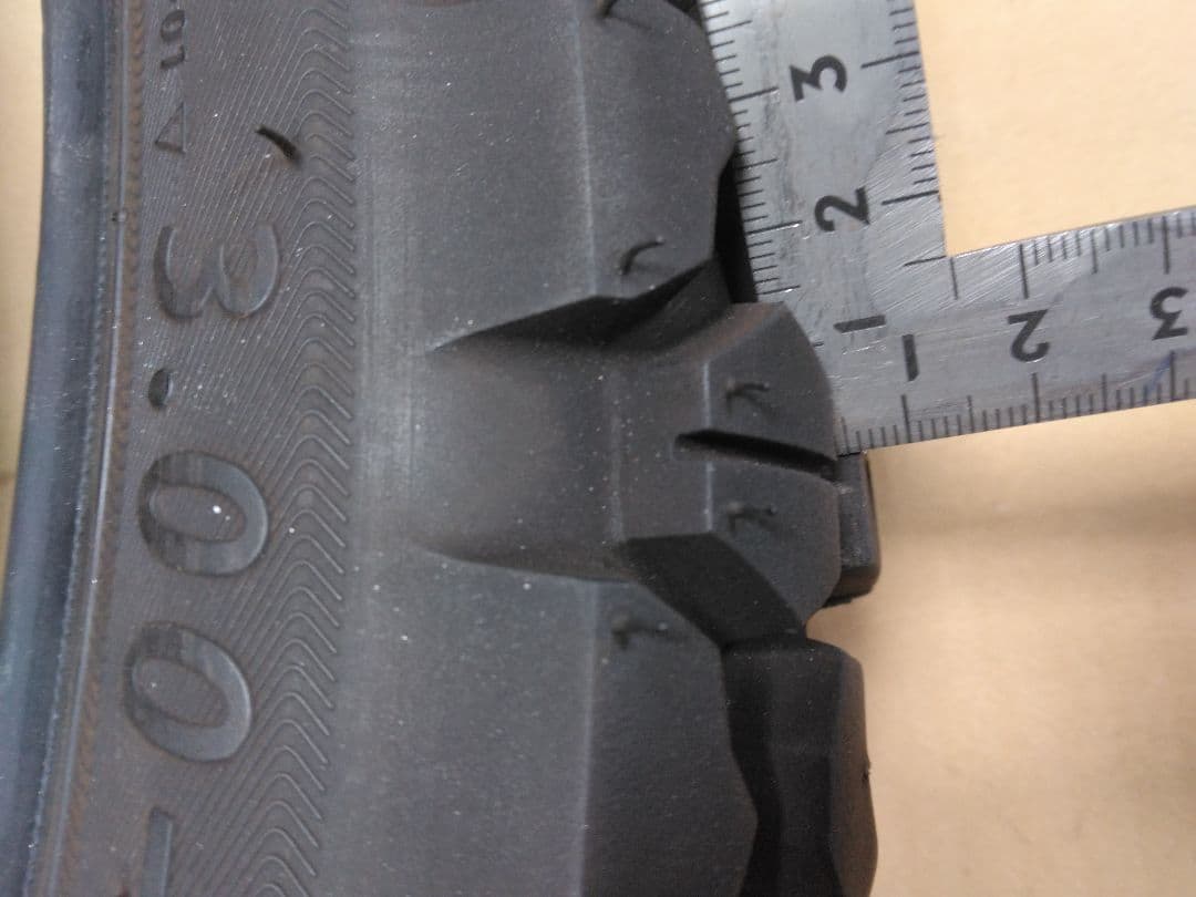 てつTIMSUN タイヤ 中古 3.00-21 4.60-18 2本セット