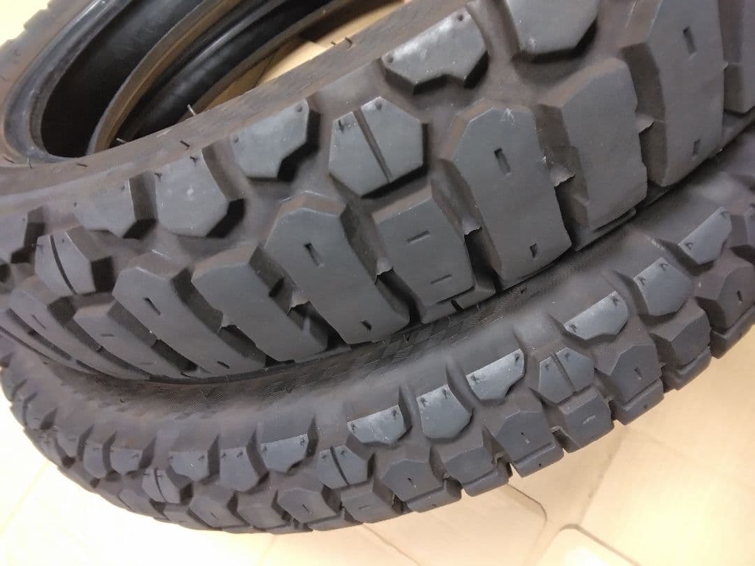 てつTIMSUN タイヤ 中古 3.00-21 4.60-18 2本セット