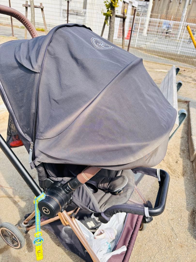 cybex 折りたたみ式ベビーカー ダークグレー