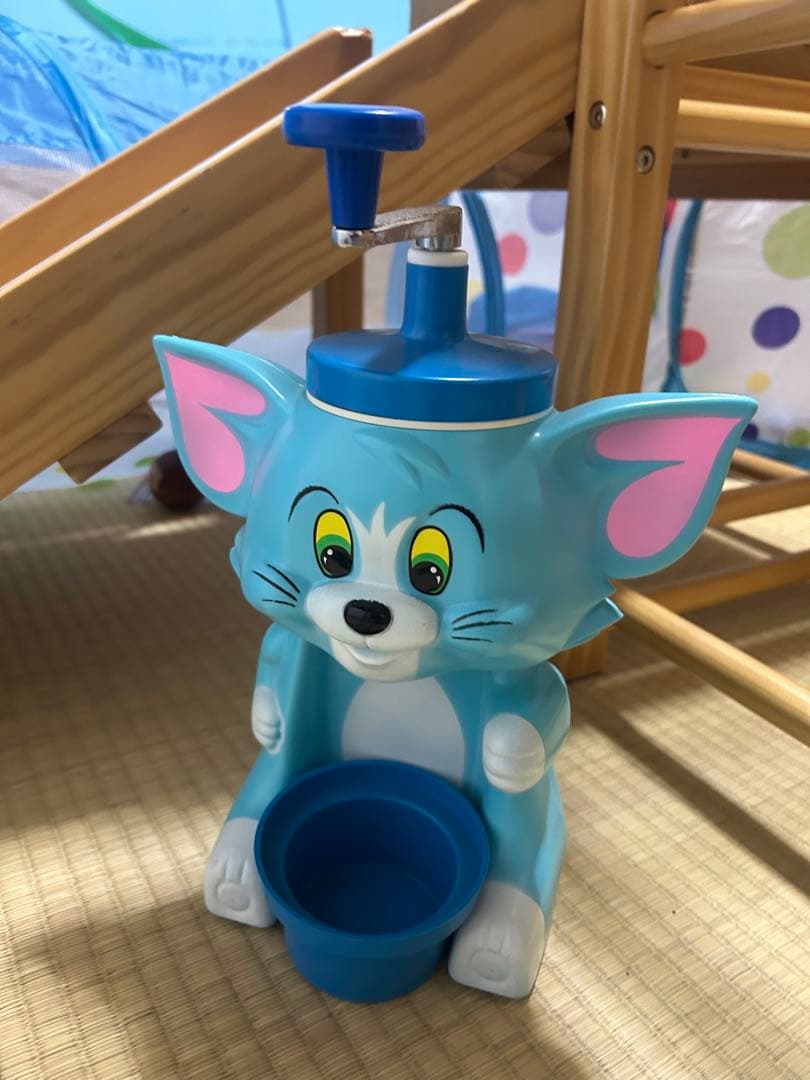 トムとジェリー猫デザイン かき氷機 ポンプ式