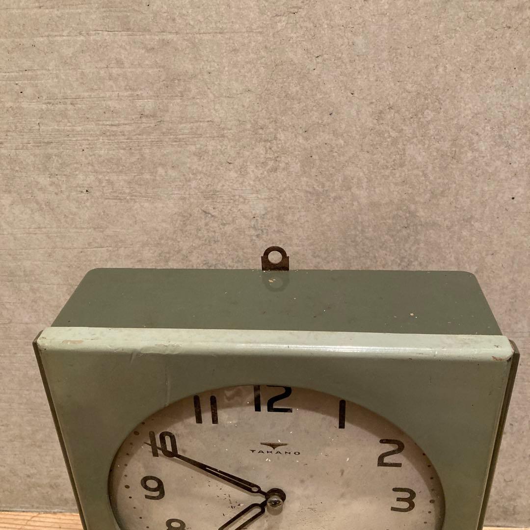 和製アンティーク　タカノ　電池式 掛時計　ボンボン時計　昭和レトロ　ジャンク