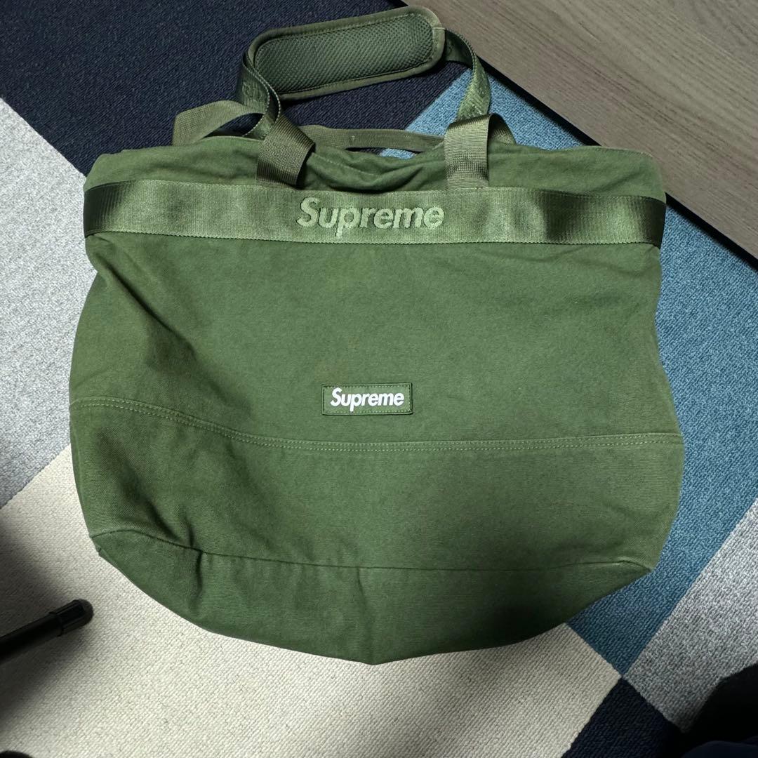 s*a様 supreme 25ss tote bag トートバッグ オリーブ ボ