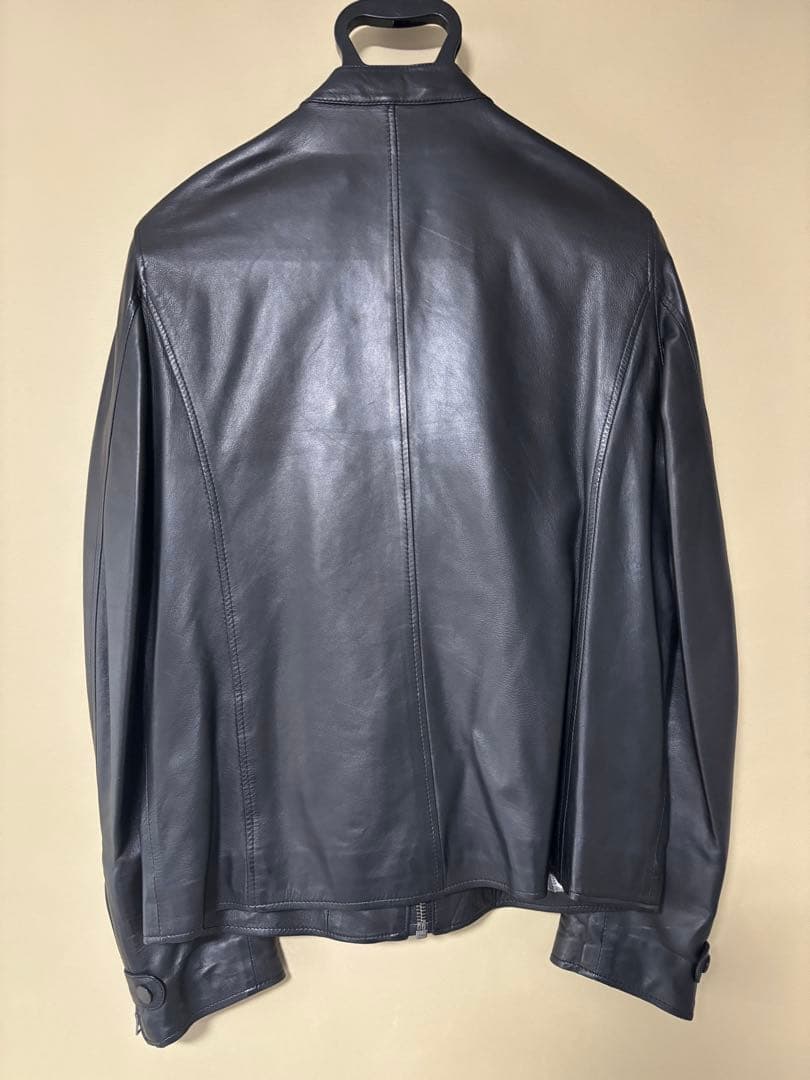 Paul Smith ブラック シングルライダースジャケット　サイズL