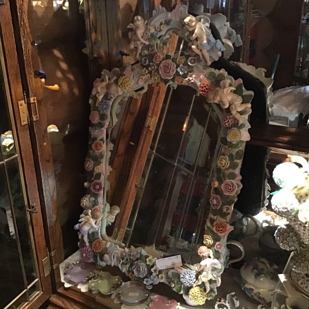 ドレスデン　ドイツ製　本物　アンティーク　陶器　1870〜90年代のもの