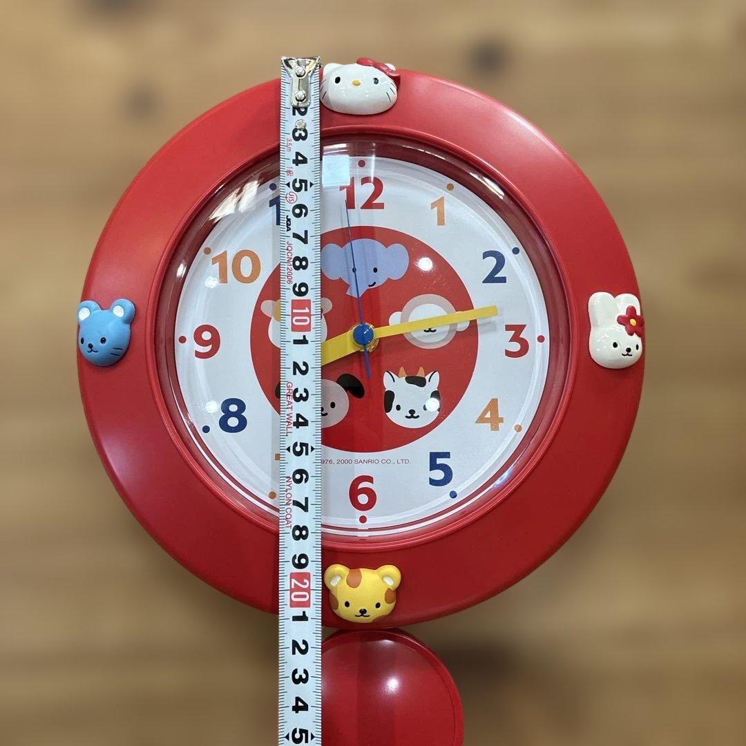 サンリオ HELLO KITTY 掛け時計 ふりこ時計2000年 平成レトロ