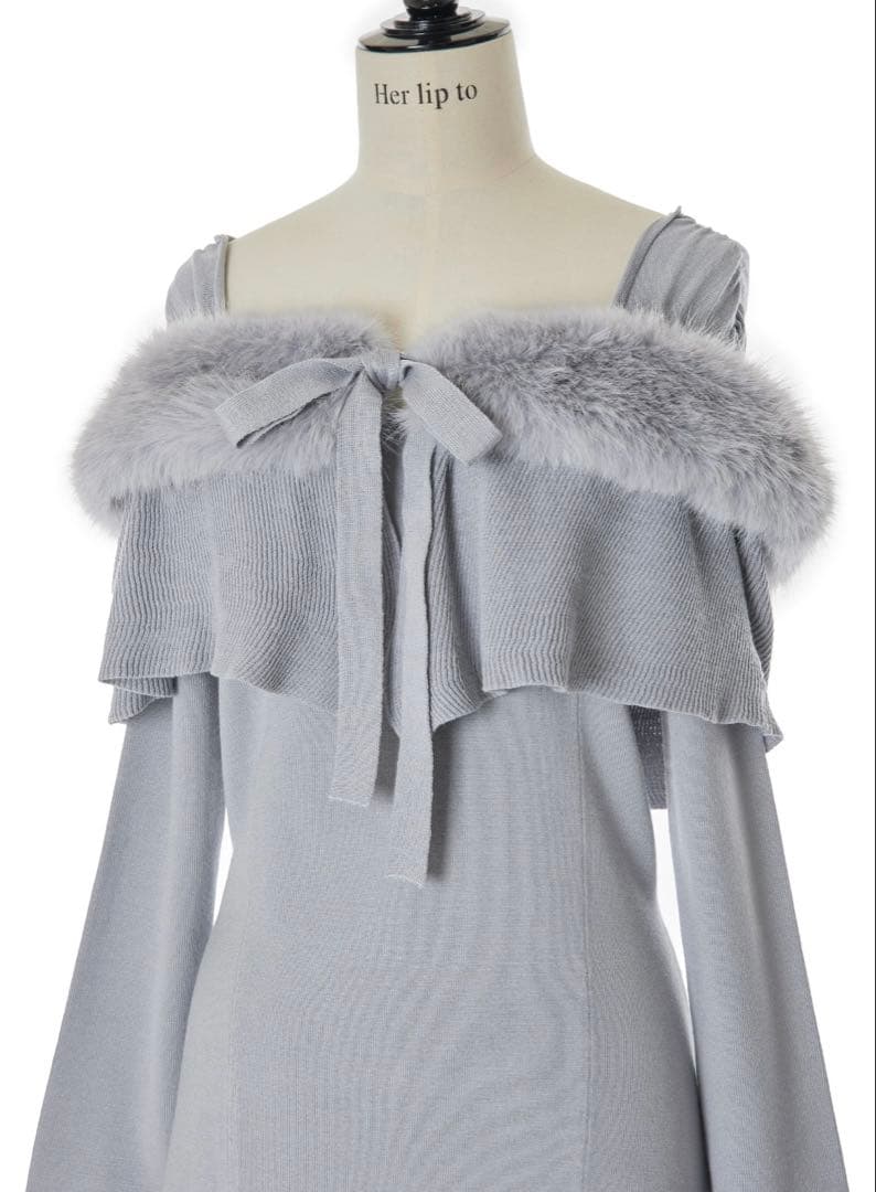 ワンピース Herlipto Ritz Faux FurMermaid Dress