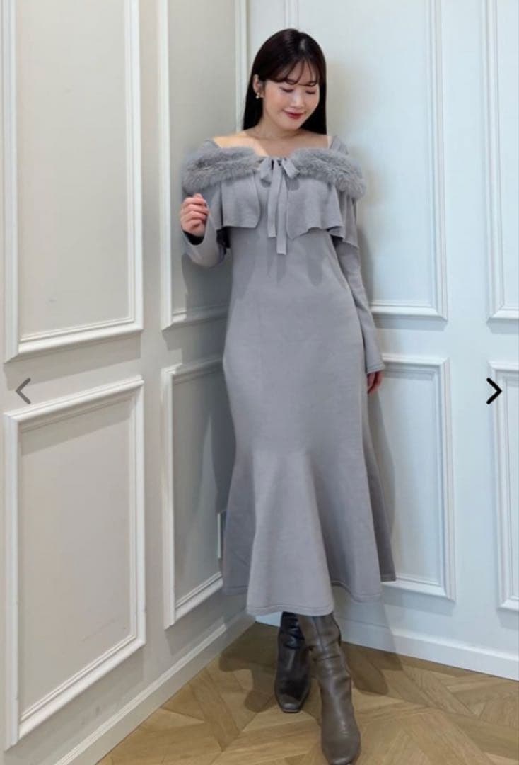 ワンピース Herlipto Ritz Faux FurMermaid Dress