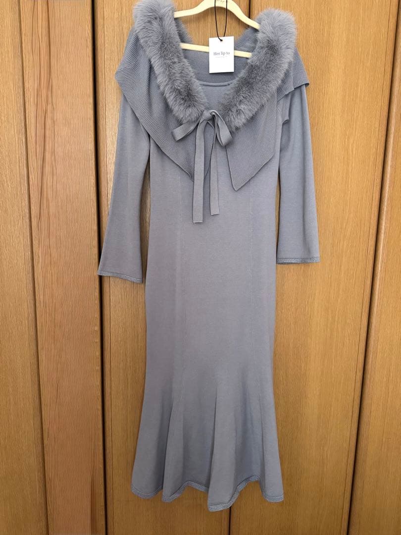 ワンピース Herlipto Ritz Faux FurMermaid Dress