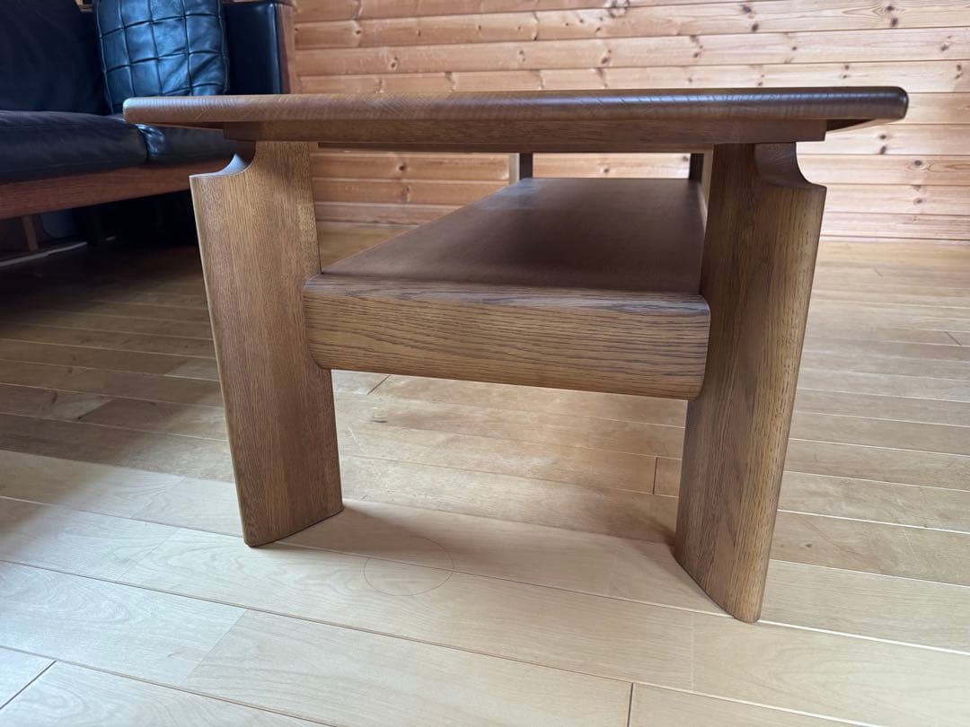 木製センターテーブル 引き出し付き カリモク