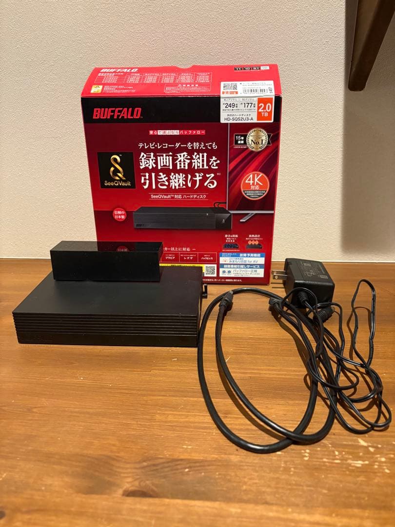 BUFFALO HD-SG3.0U3-A 2TB 外付けハードディスク