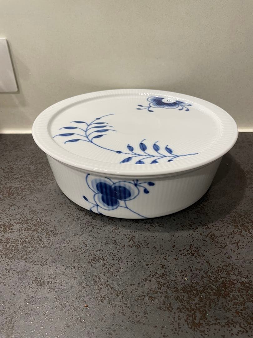 【新品】ロイヤルコペンハーゲン ブルーフル―テッド メガ オーブンウェア/蓋付