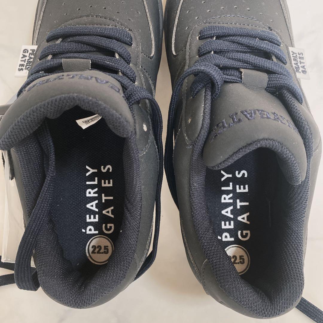 新品・PEARLY GATES ゴルフシューズ　22.5㎝　ネイビー　女性用