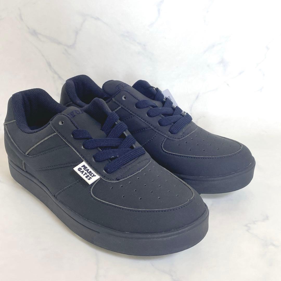 新品・PEARLY GATES ゴルフシューズ　22.5㎝　ネイビー　女性用