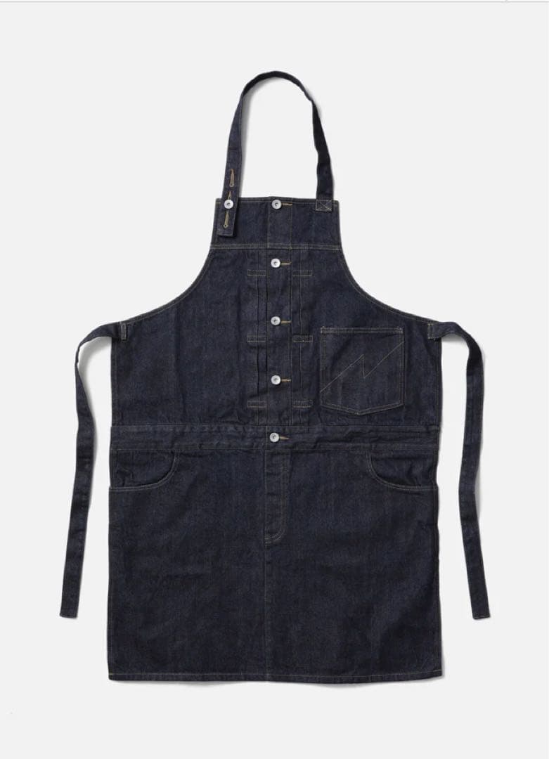 ネイバーフッド デニムエプロン　インディゴ