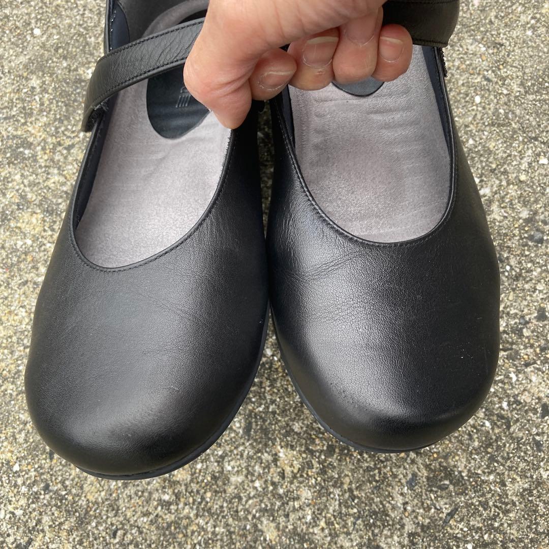 Blanc/Bleu コンフォートパンプス