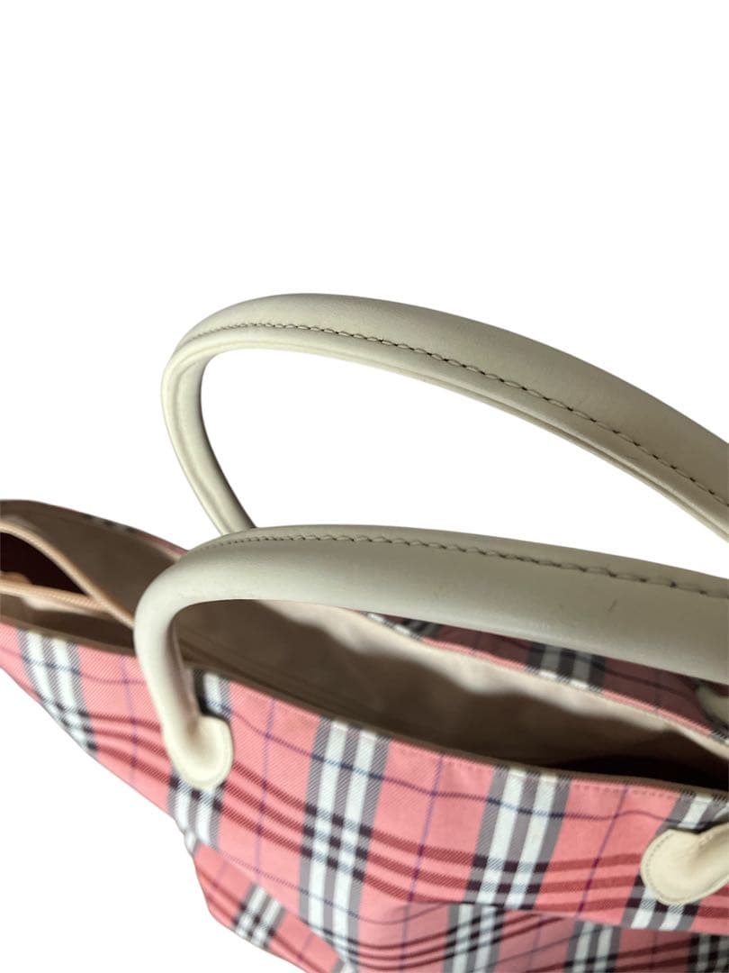 BURBRRY BLUE LAVEL ノバチェック　舟形トートバック