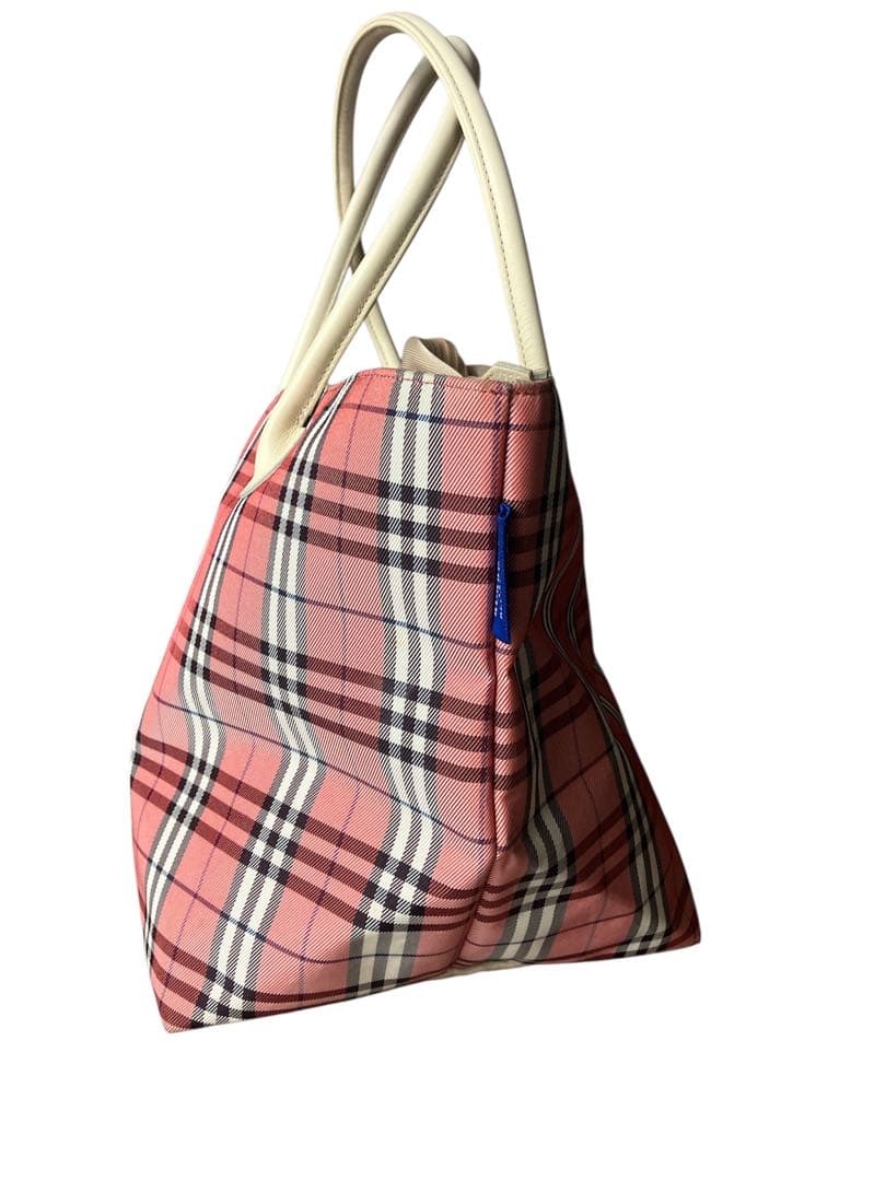 BURBRRY BLUE LAVEL ノバチェック　舟形トートバック
