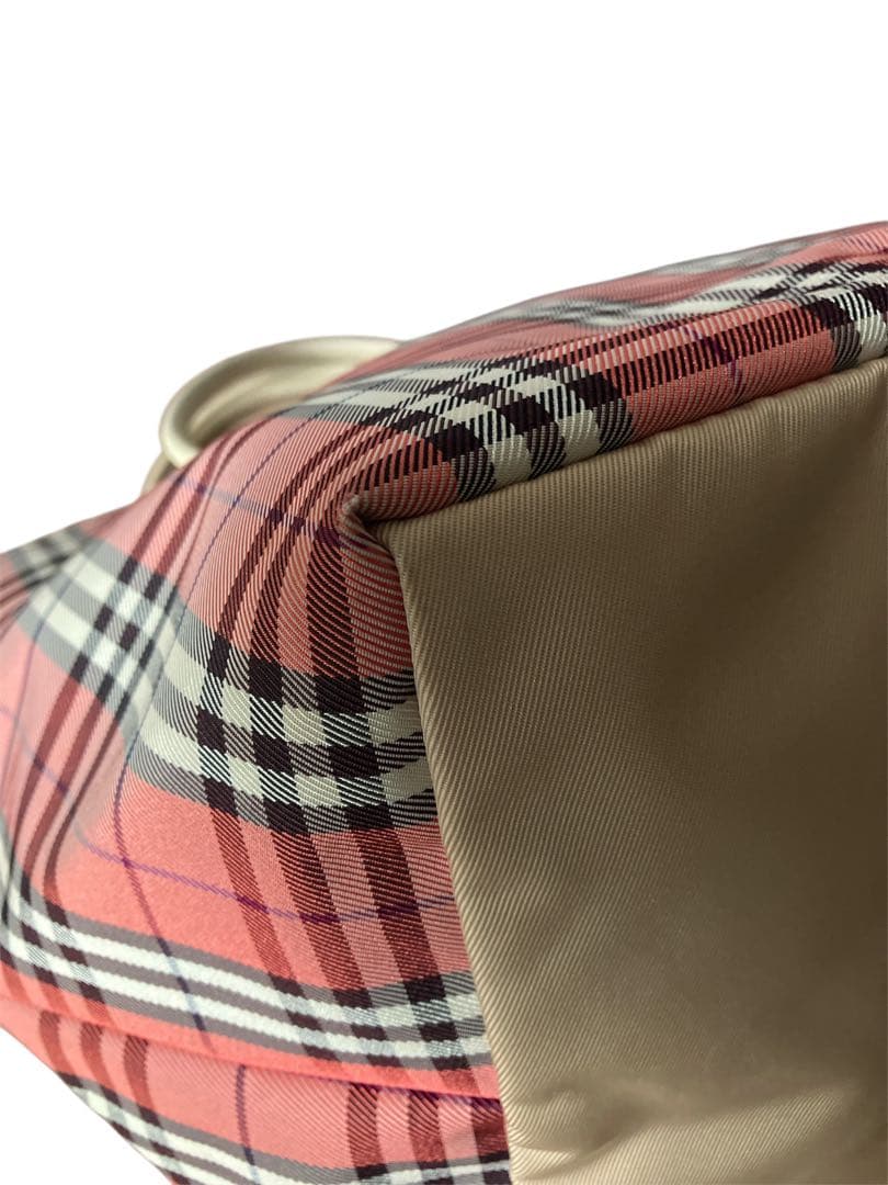 BURBRRY BLUE LAVEL ノバチェック　舟形トートバック