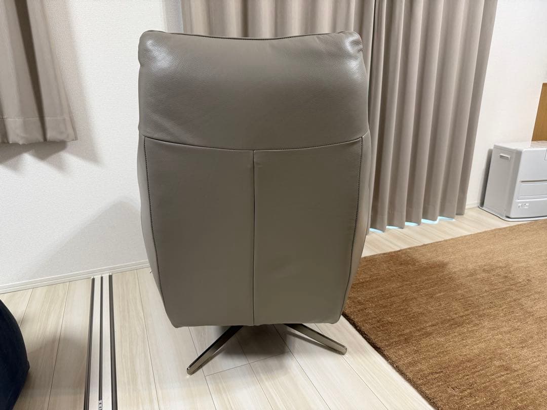 ソファー1人掛け　グレーオーダー品 東京インテリア　本革　送料込み