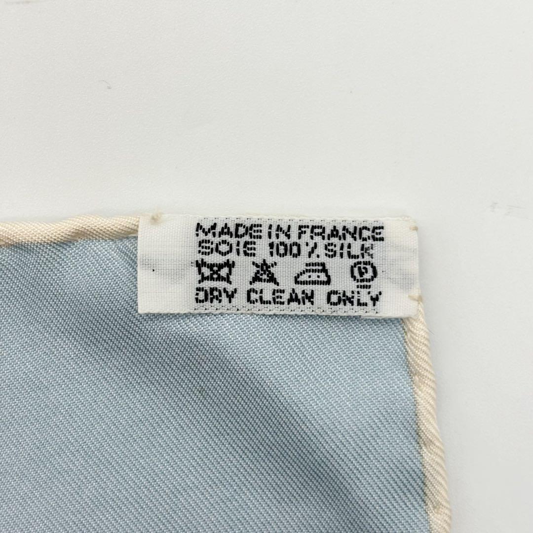 エルメス スカーフ カレ 90 パブロール 馬車と貴族 ブルー