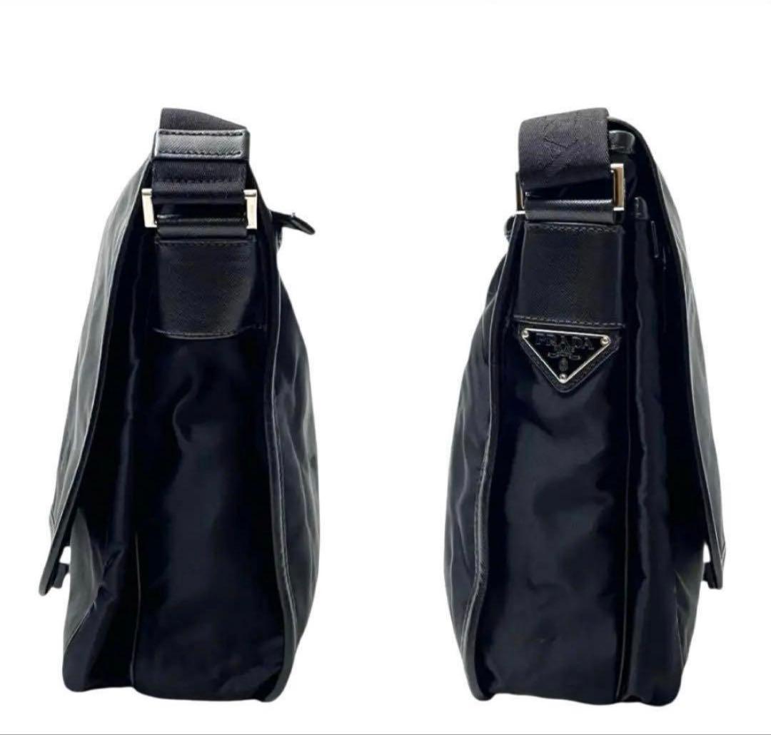 プラダ メッセンジャーバッグ　ショルダー　黒