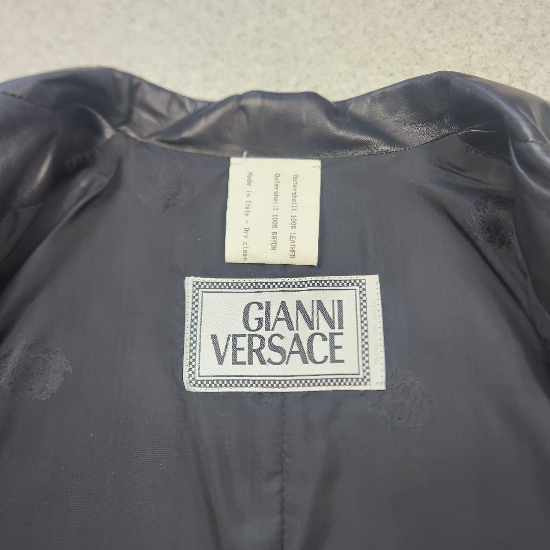 【希少✨極美品 】 ラムレザー ジャケット メデューサ ボタン イタリア製 40