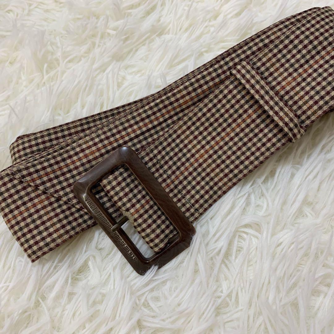 大きいサイズ 23区 ライナー付き ガンクラブ チェック トレンチコート ベルト