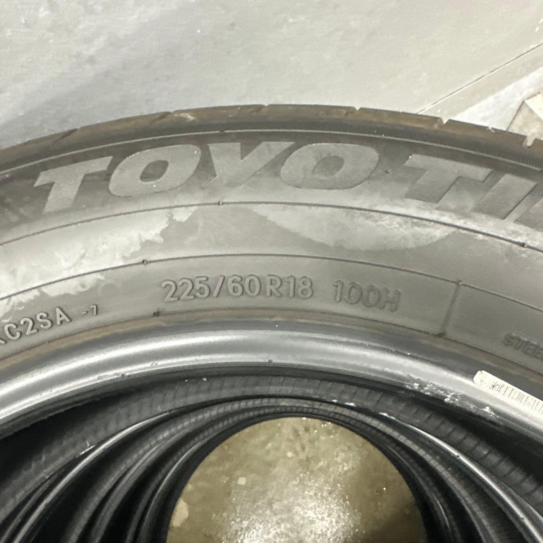 【新車外し】TOYO Proxes 225/60R18 タイヤ 4本セット