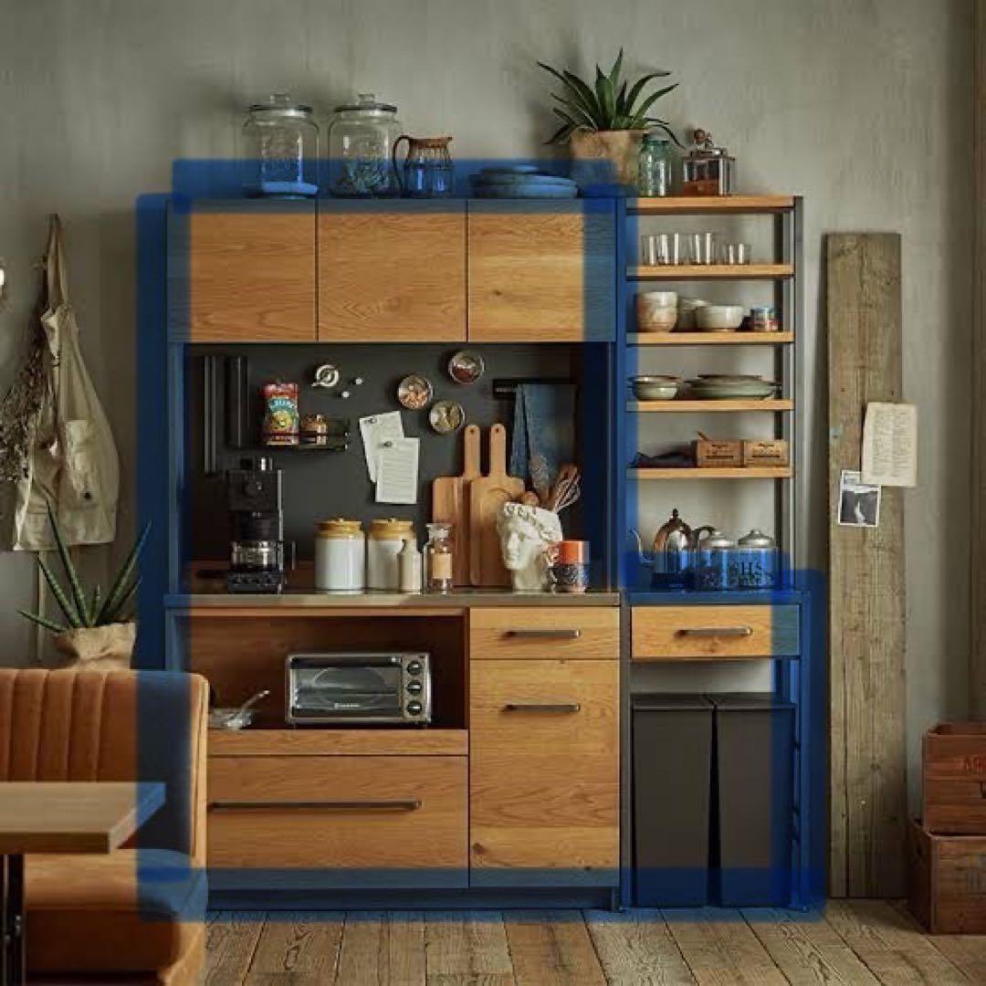 関家具 ダイニングボード+アトランダム下台ダス カップボード