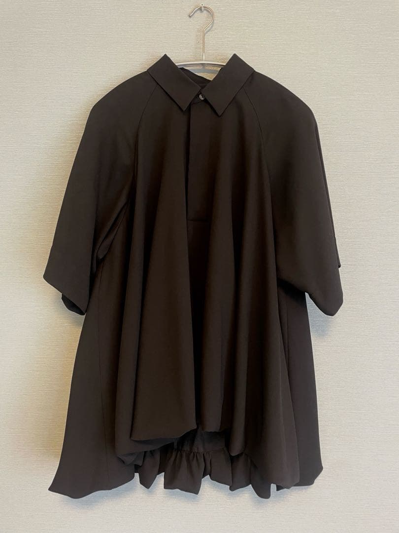 トップス ENFOLD balloon half sleeve blouse 38